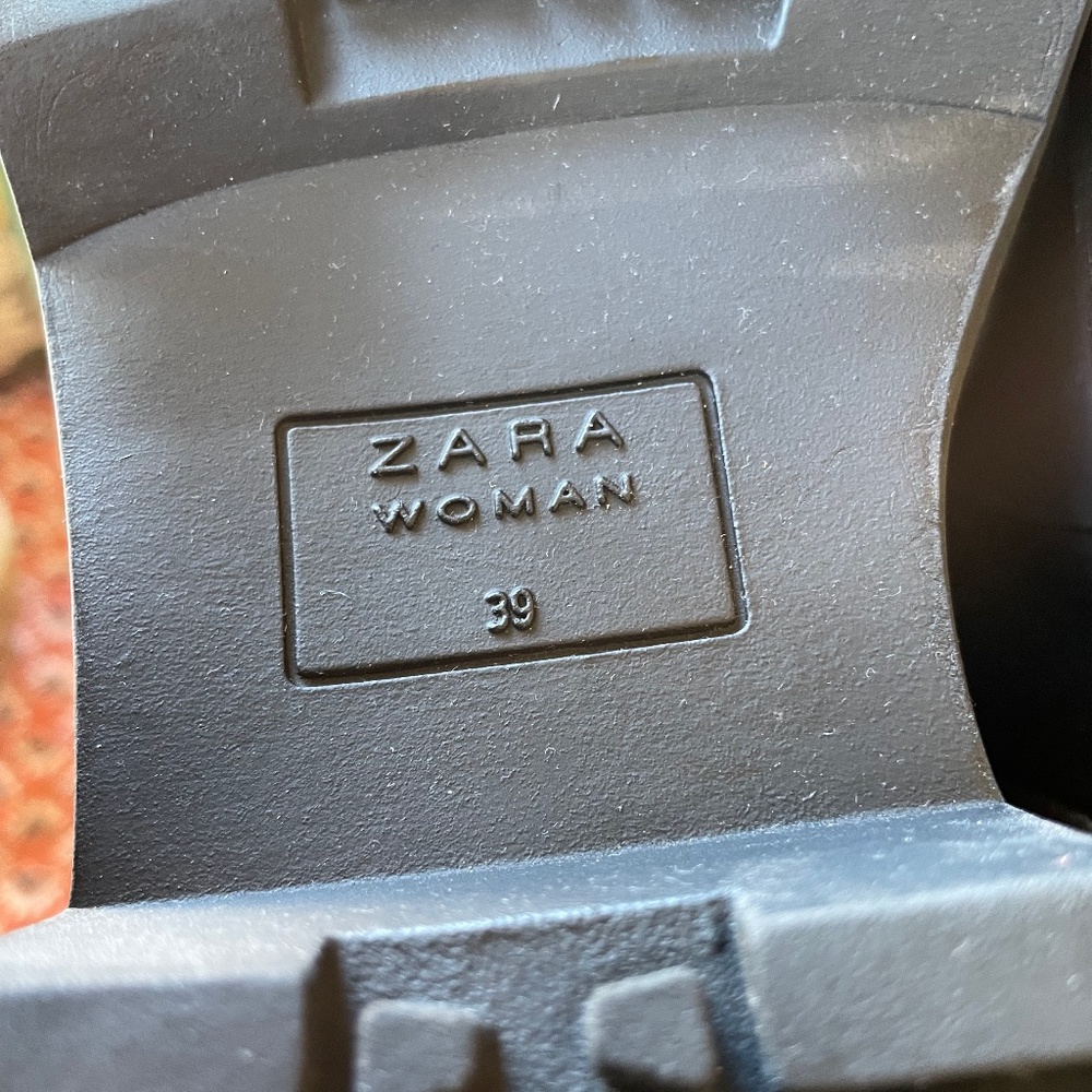Zara Leather Combat Boots - Picture 8 of 9